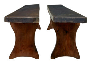 Pair of Large Early 20th Century Scandinavian Pine Benches — thumbnail 3