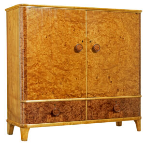 MID 20TH CENTURY SWEDISH BURR ELM CABINET