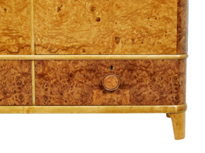 Mid 20th Century Swedish Burr Elm Cabinet — thumbnail 11