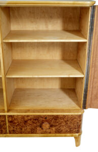 Mid 20th Century Swedish Burr Elm Cabinet — thumbnail 9