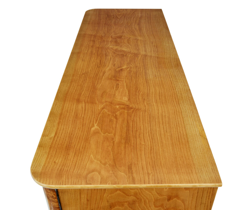 Mid 20th Century Swedish Burr Elm Cabinet — image 8