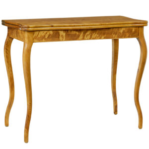 19TH CENTURY ROCOCO REVIVAL SWEDISH BIRCH TEA TABLE