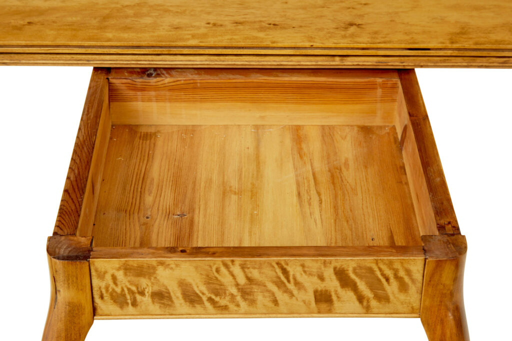 19th Century Rococo Revival Swedish Birch Tea Table — image 3