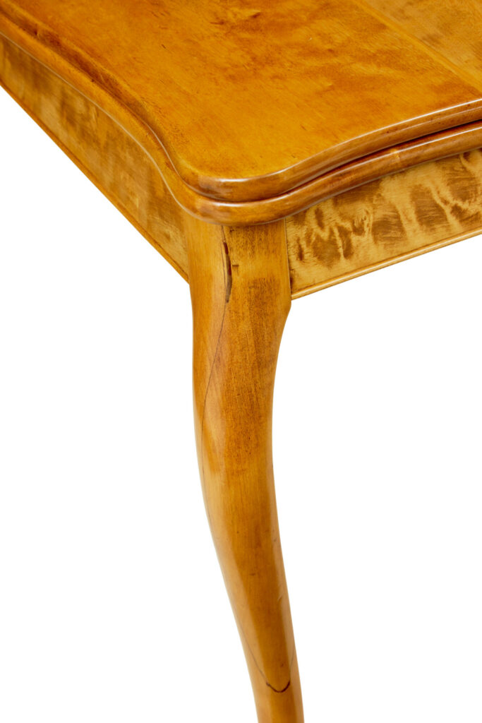 19th Century Rococo Revival Swedish Birch Tea Table — image 2