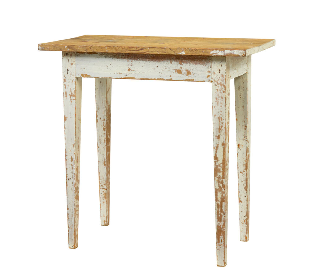 SWEDISH 19TH CENTURY RUSTIC PAINTED PINE TABLE