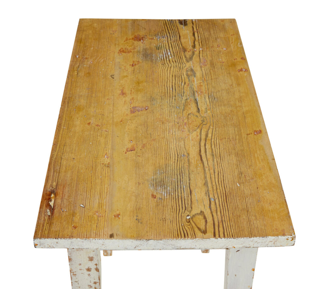 Swedish 19th Century Rustic Painted Pine Table — image 2