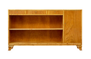SCANDINAVIAN ELM AND BIRCH LOW OPEN BOOKCASE