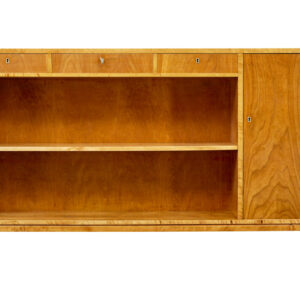 SCANDINAVIAN ELM AND BIRCH LOW OPEN BOOKCASE