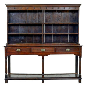 EARLY 19TH CENTURY WELSH OAK DRESSER AND RACK
