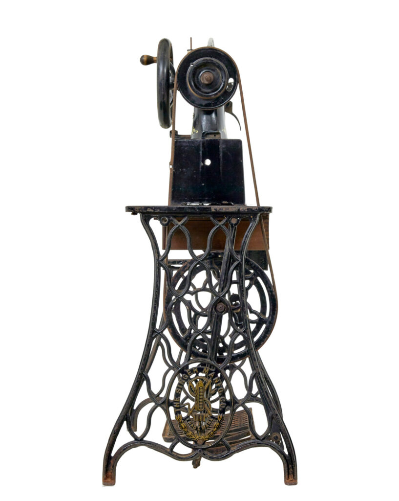 19th Century Black Cast Iron Factory Singer Sewing Machine — image 9