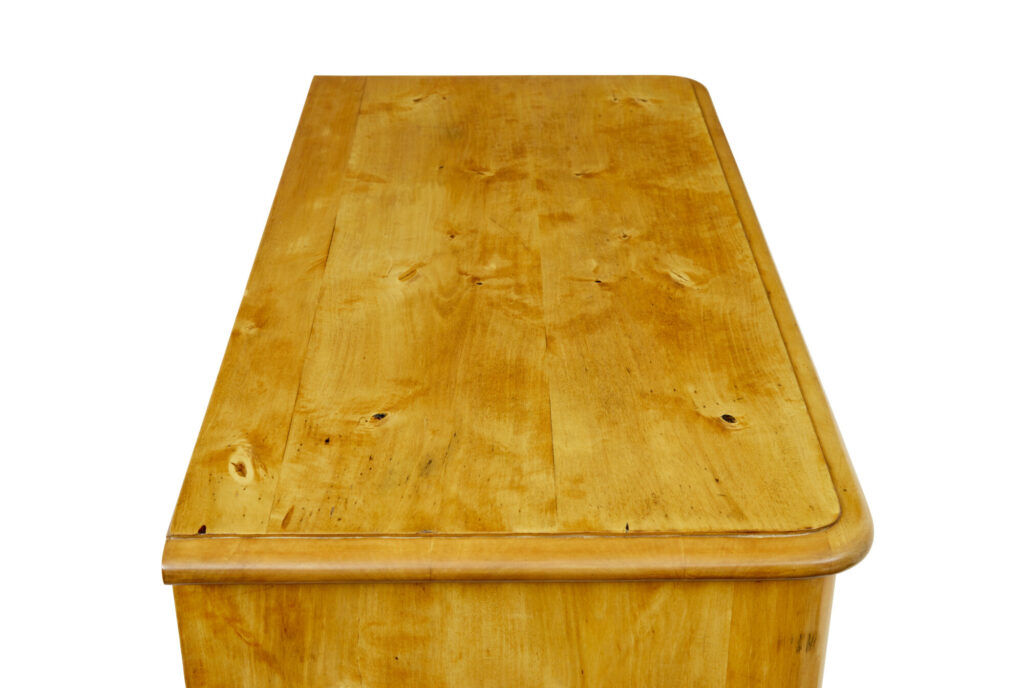 Mid 19th Century Swedish Birch Chest of Drawers — image 8