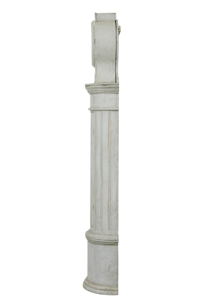 Mid 19th Century Swedish Painted Long Case Clock — image 9