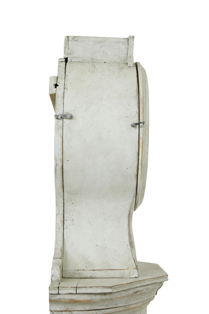 Mid 19th Century Swedish Painted Long Case Clock — image 5