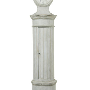 MID 19TH CENTURY SWEDISH PAINTED LONG CASE CLOCK