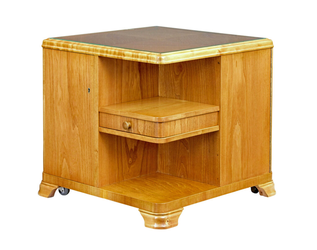 Mid 20th Century Swedish Elm Coffee Table — image 4