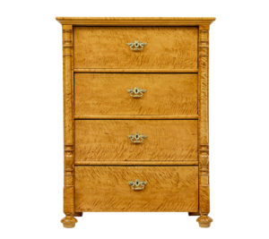 Swedish 19th Century Tiger Birch Chest of Drawers — thumbnail 6
