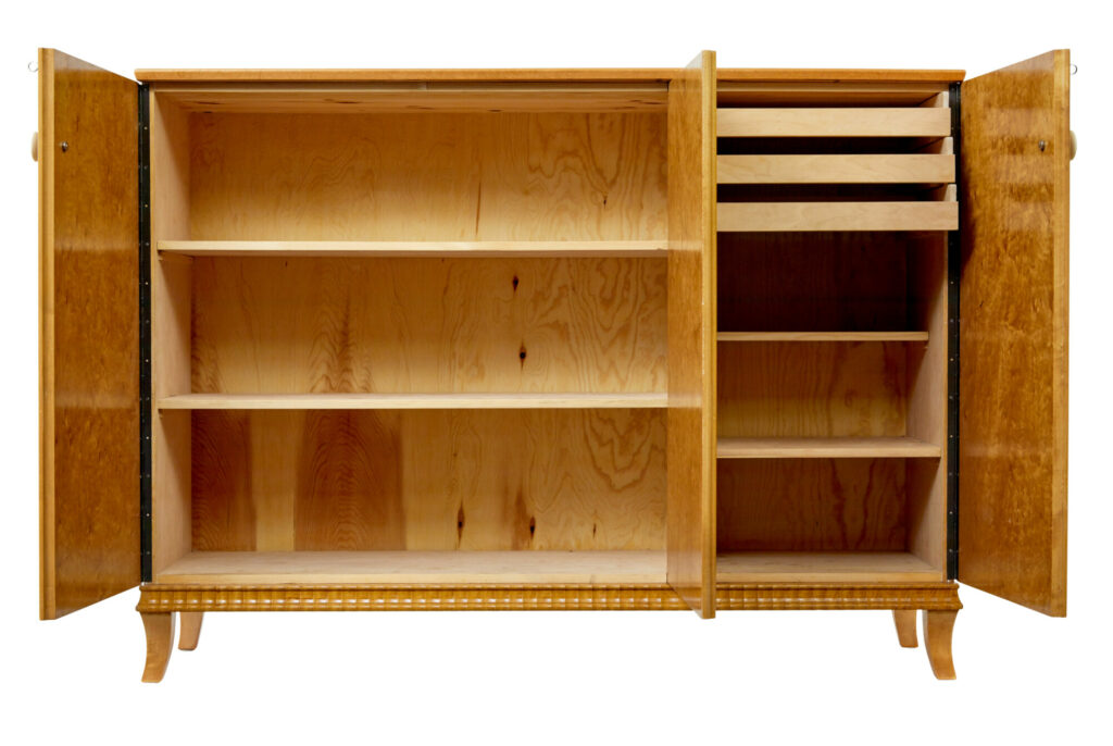 Mid Century Swedish Birch Inlaid Sideboard — image 5