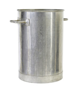 MID CENTURY STAINLESS STEEL VESSEL