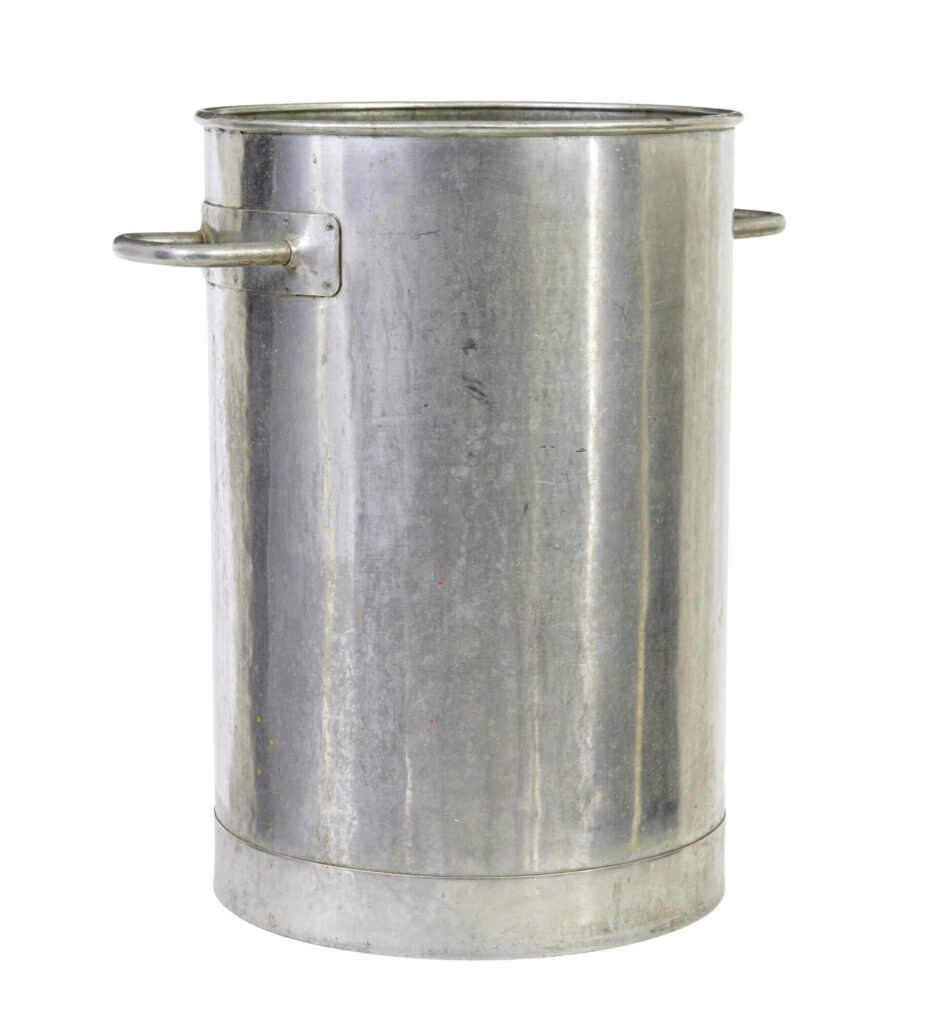 Mid Century Stainless Steel Vessel