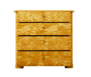 Swedish 19th Century Satin Birch Chest of Drawers — thumbnail 5
