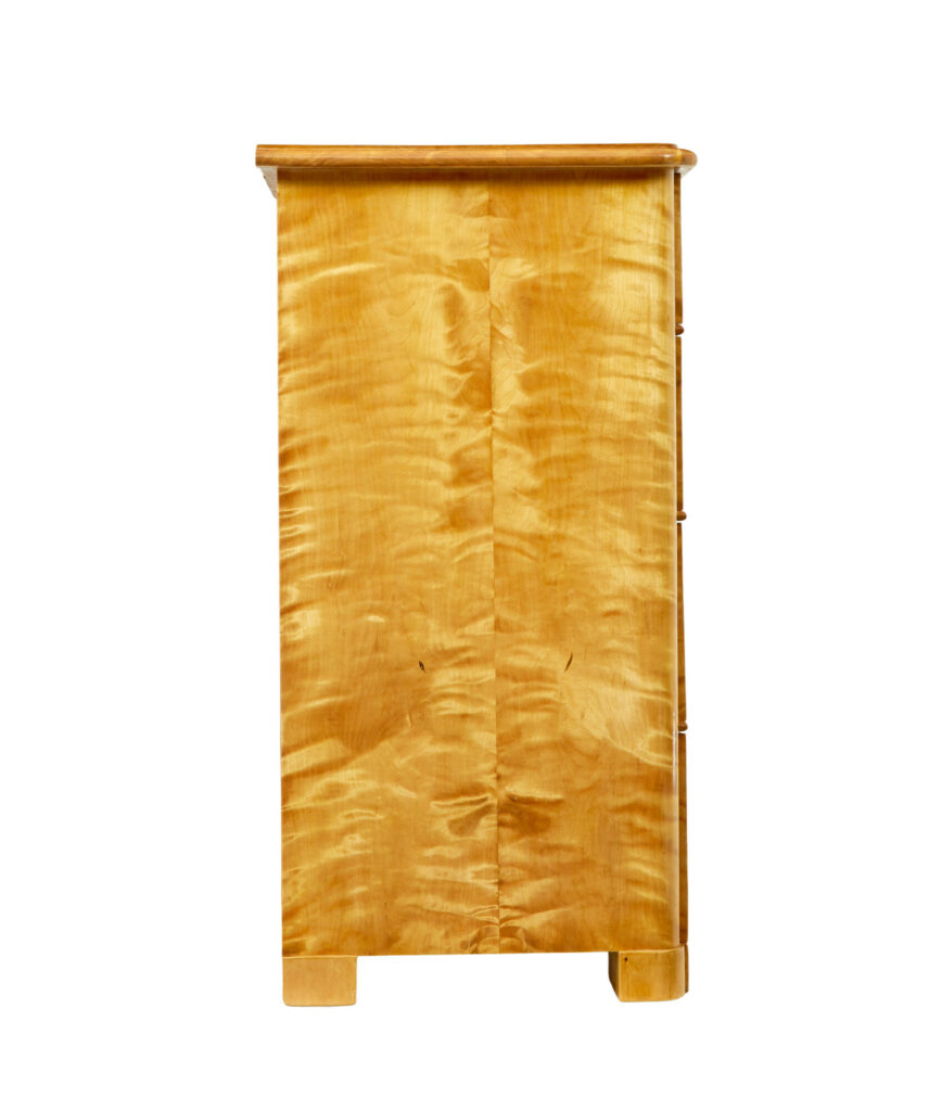 Swedish 19th Century Satin Birch Chest of Drawers — image 2