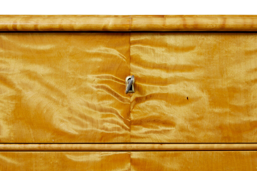 Swedish 19th Century Satin Birch Chest of Drawers — image 10