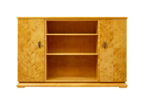 Mid Century Scandinavian Birch Bookcase Cupboard — thumbnail 2