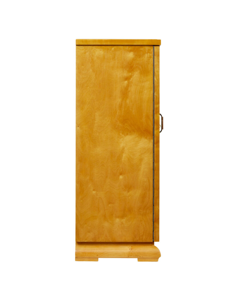Mid Century Scandinavian Birch Bookcase Cupboard — image 6