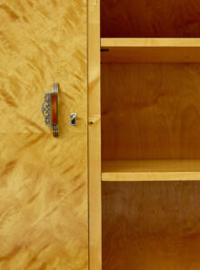 Mid Century Scandinavian Birch Bookcase Cupboard — thumbnail 5