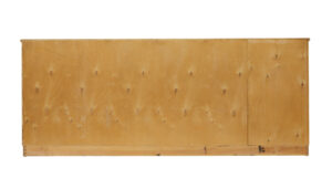Mid Century Shaped Scandinavian Elm Low Open Bookcase — thumbnail 7