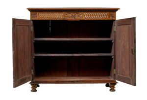 Mid 19th Century Anglo Indian Carved Padouk Cabinet — thumbnail 12