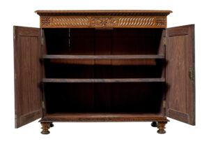 Mid 19th Century Anglo Indian Carved Padouk Cabinet — thumbnail 11