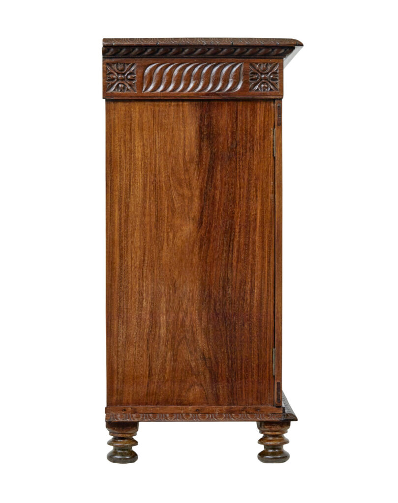 Mid 19th Century Anglo Indian Carved Padouk Cabinet — image 10