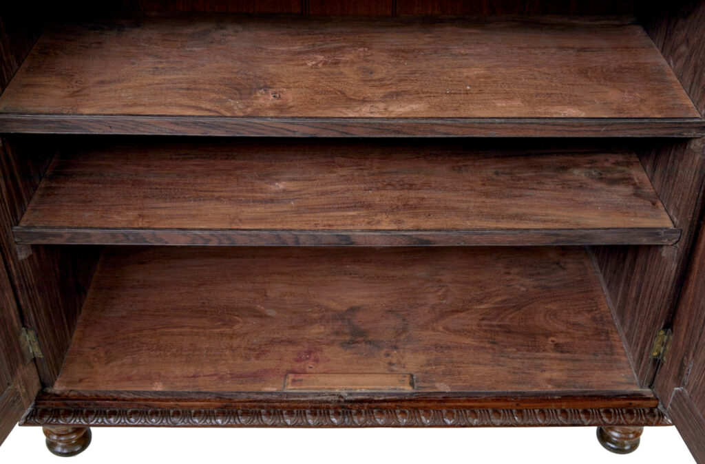 Mid 19th Century Anglo Indian Carved Padouk Cabinet — image 4