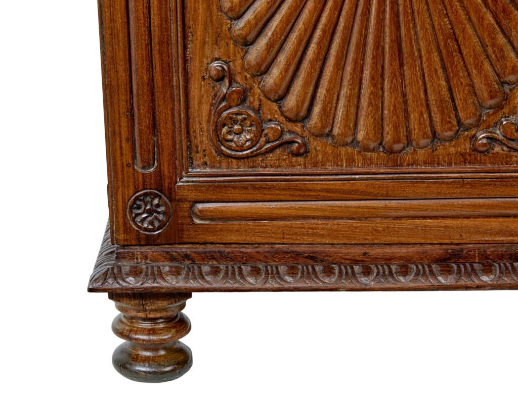 Mid 19th Century Anglo Indian Carved Padouk Cabinet — image 2