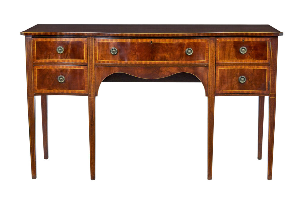 20th Century Sheraton Influenced Mahogany Sideboard — image 9