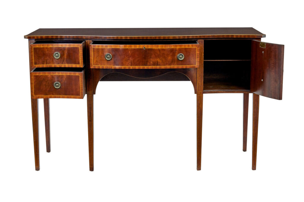 20th Century Sheraton Influenced Mahogany Sideboard — image 8