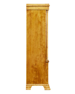 Early 20th Century Empire Revival Birch Bookcase Cabinet — thumbnail 8