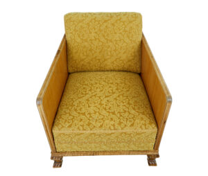 Pair of Art Deco Elm and Birch Lounge Armchairs — thumbnail 5