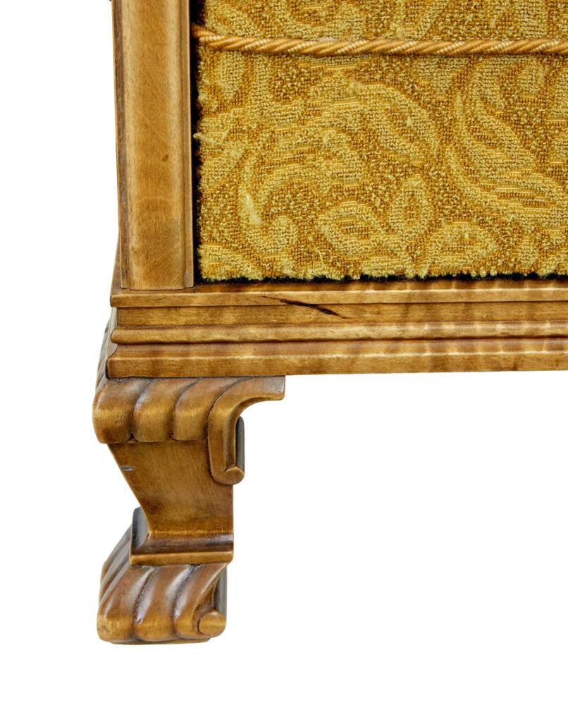 Pair of Art Deco Elm and Birch Lounge Armchairs — image 3