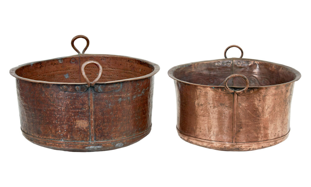 Two 19th Century Victorian Large Copper Cooking Vessels — image 2