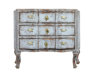 SWEDISH 19TH CENTURY HAND PAINTED GUSTAVIAN CHEST OF DRAWERS