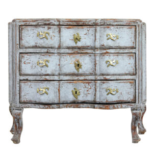 SWEDISH 19TH CENTURY HAND PAINTED GUSTAVIAN CHEST OF DRAWERS