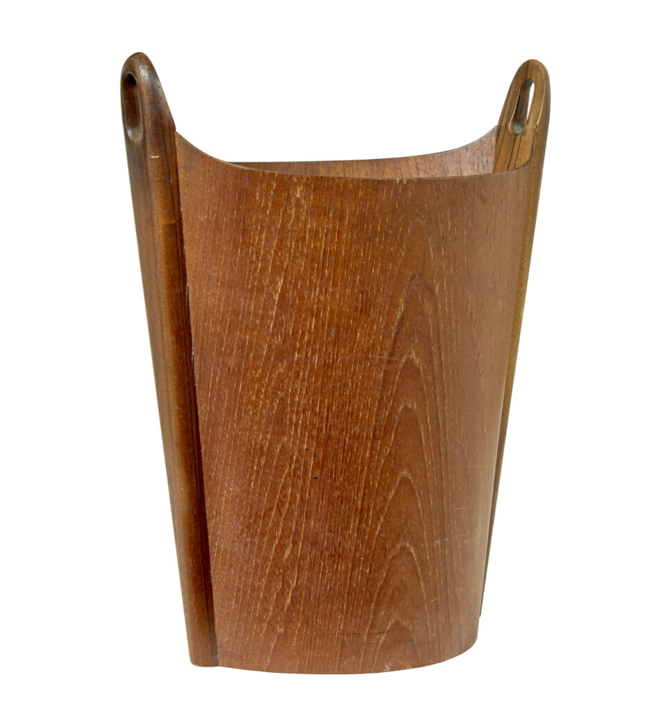 Mid Century Teak Bin by Einer Barnes for P.s Heggen
