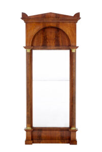 19TH CENTURY EMPIRE REVIVAL MAHOGANY PIER MIRROR