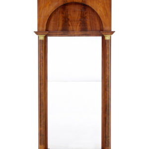 19TH CENTURY EMPIRE REVIVAL MAHOGANY PIER MIRROR