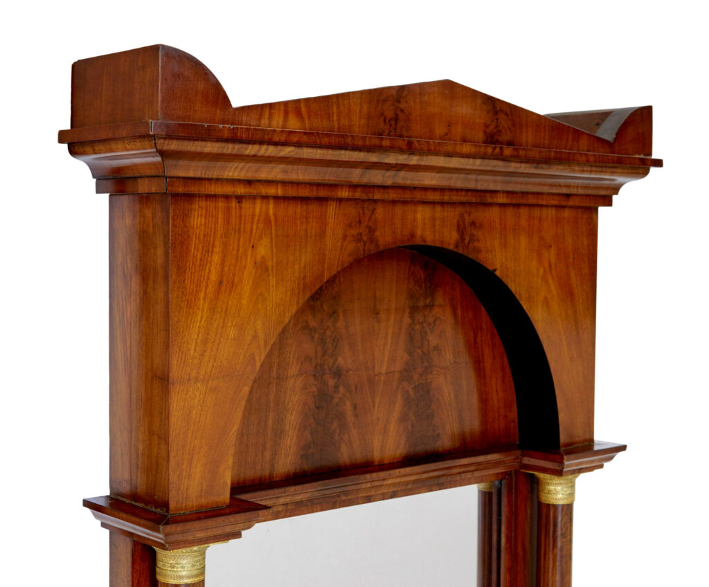 19th Century Empire Revival Mahogany Pier Mirror — image 4