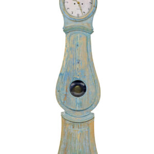 MID 19TH CENTURY SWEDISH PINE LONG CASE MORA CLOCK