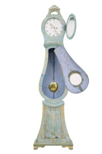 Mid 19th Century Swedish Pine Long Case Mora Clock — thumbnail 14