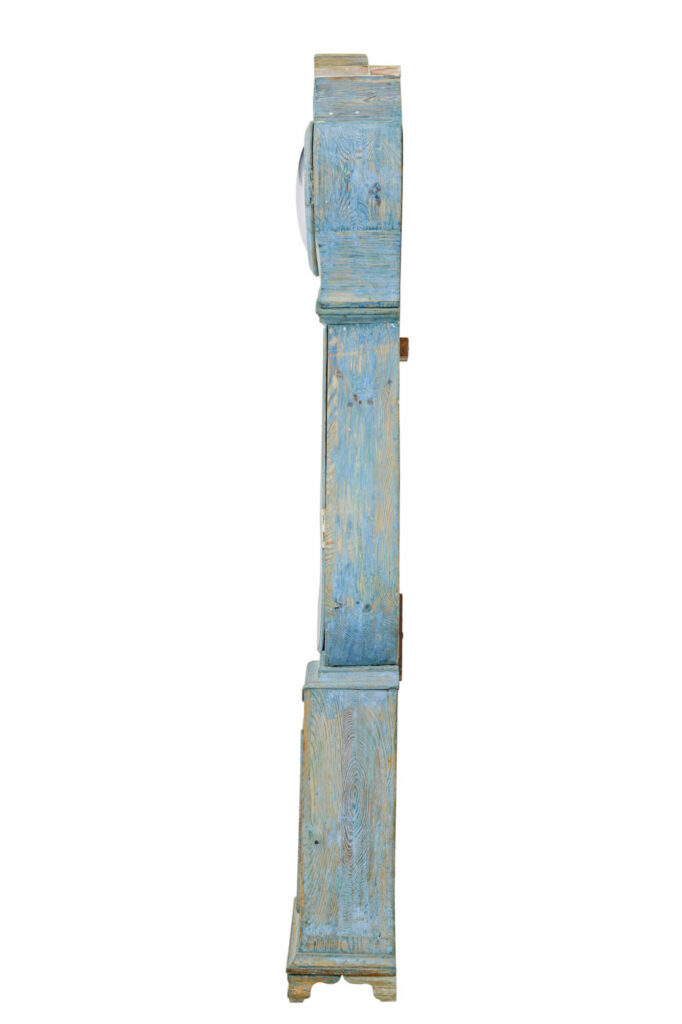 Mid 19th Century Swedish Pine Long Case Mora Clock — image 13